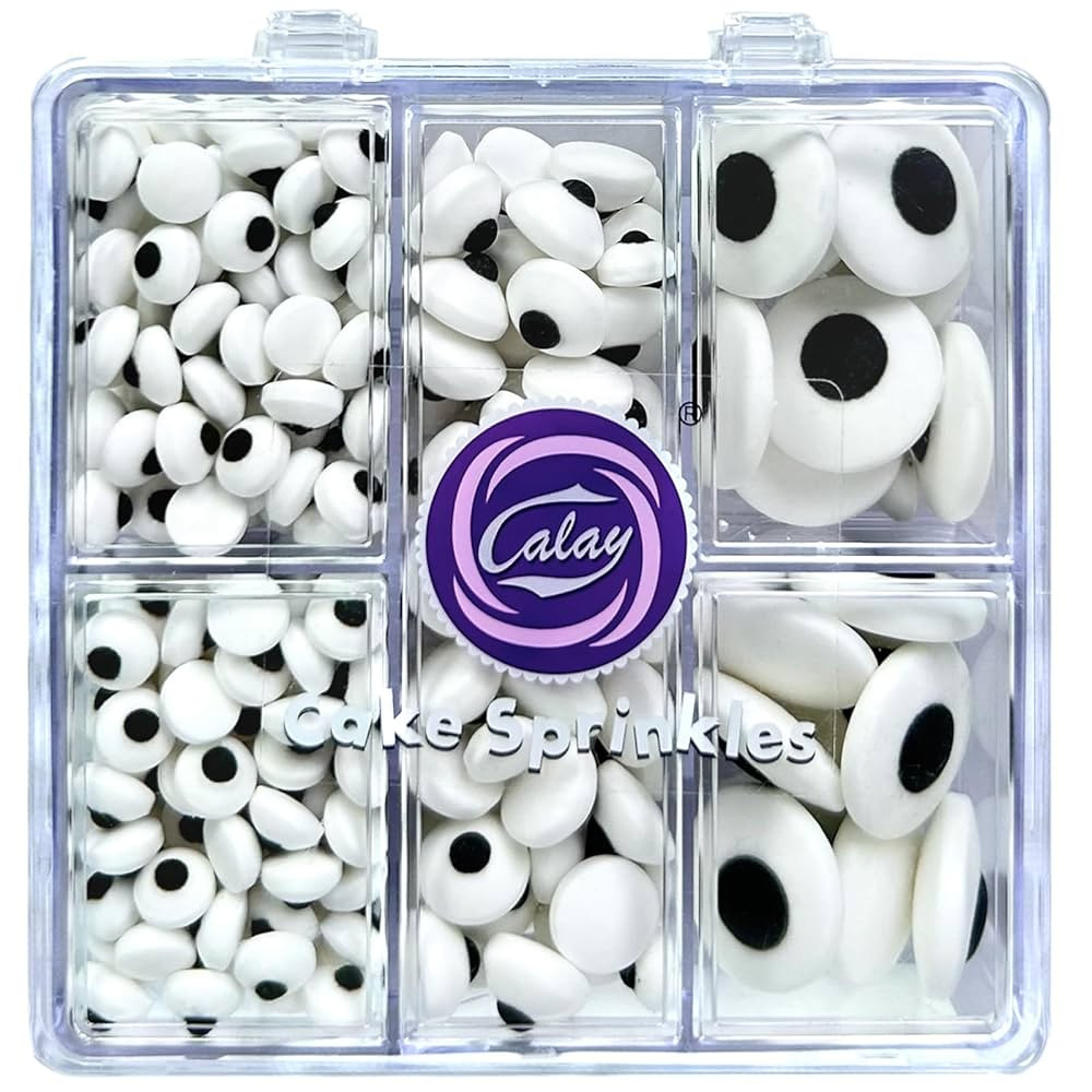 Edible Candy Eyes Sprinkles for Cake Decorating 4.58oz, Halloween Eyeball Sprinkles for Cookie Ba... | Amazon (US)