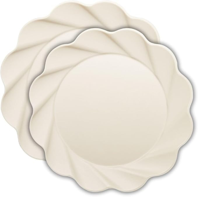 Sophistiplate Eco-Friendly Compostable Dinner Plates - Made Of Bamboo Wood Fiber, and Sugarcane- ... | Amazon (US)