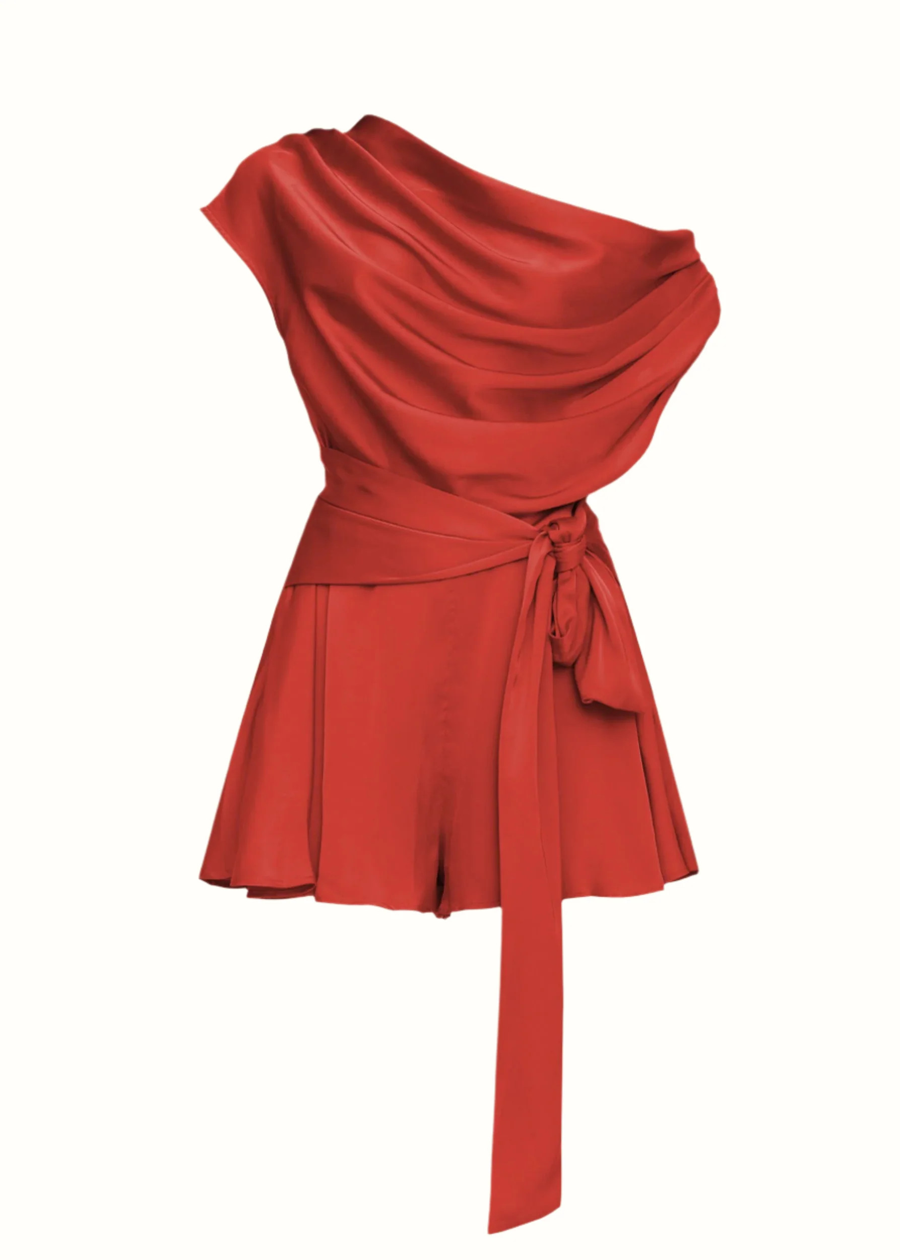 ANDREA IYAMAH EDAH ROMPER - RED CORAL | ANDREA IYAMAH