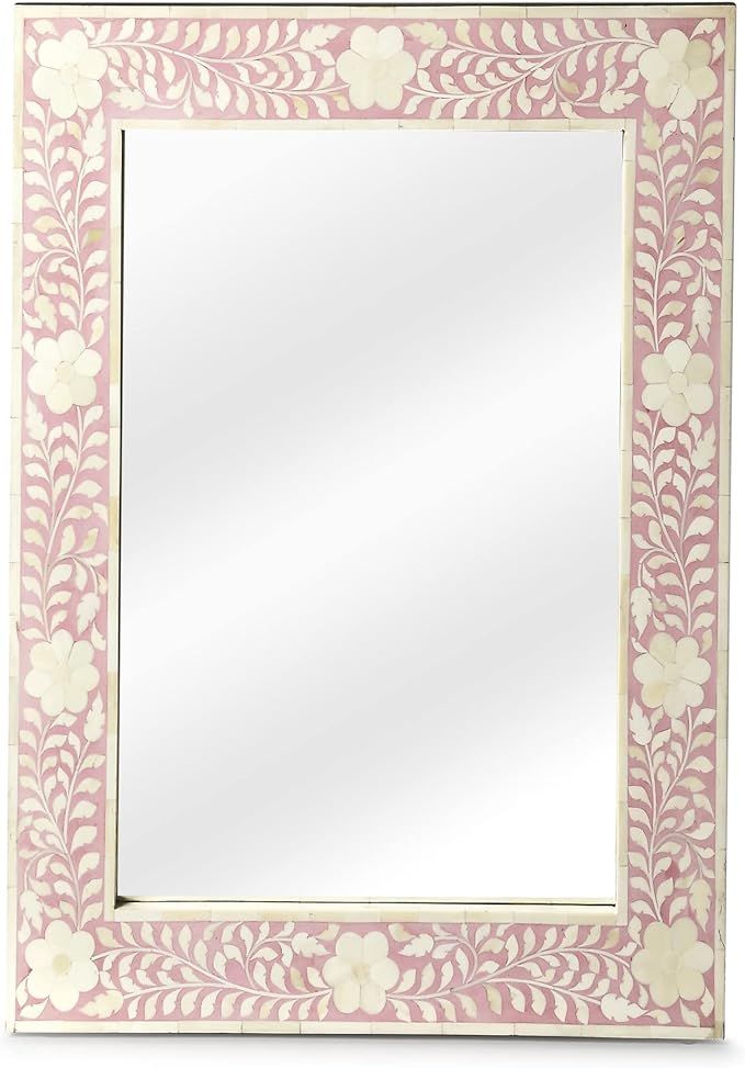 Butler Specialty Company, Vivienne Pink Bone Inlay Wall Mirrored, Pink | Amazon (US)