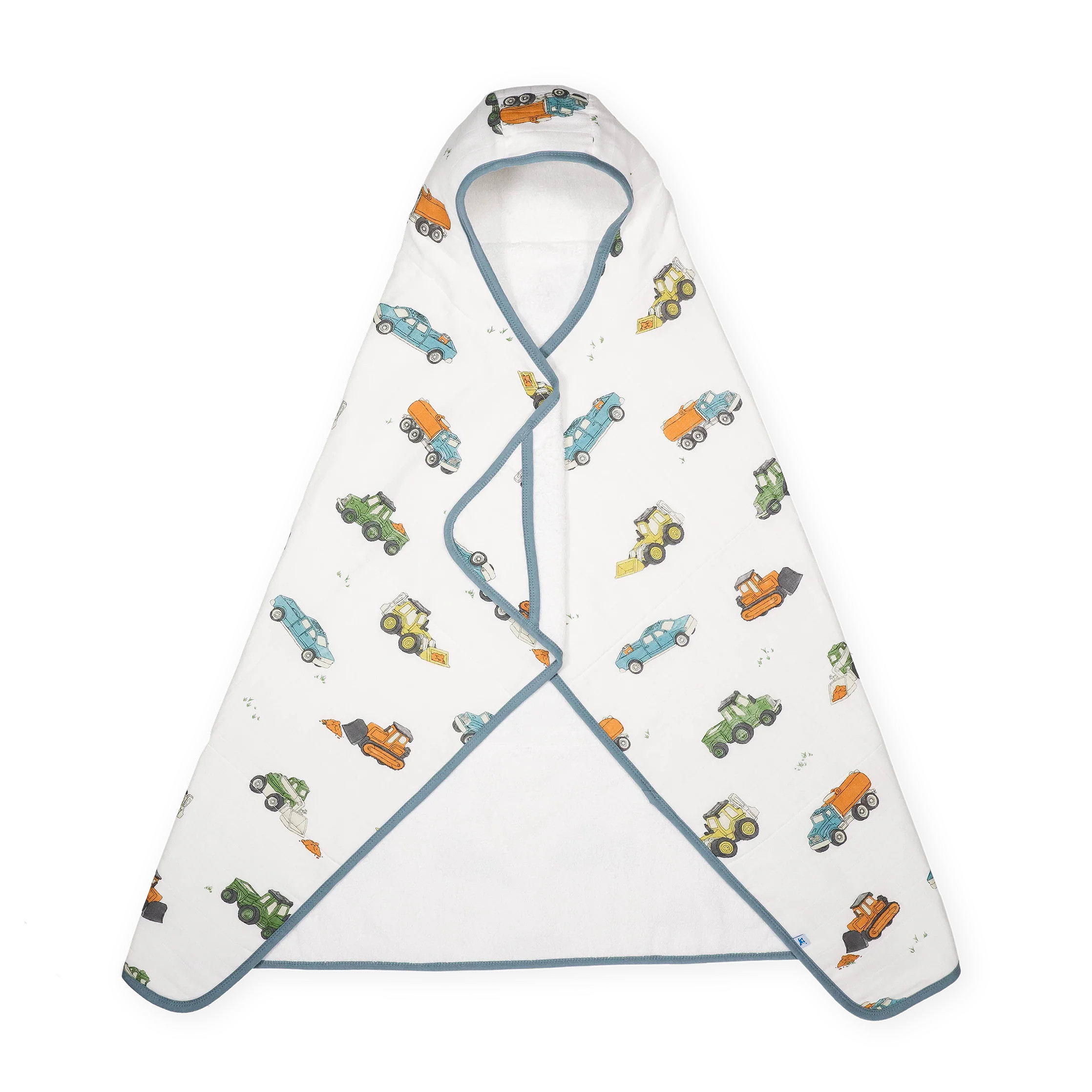Toddler Hooded Towel - Work Trucks | Little Unicorn