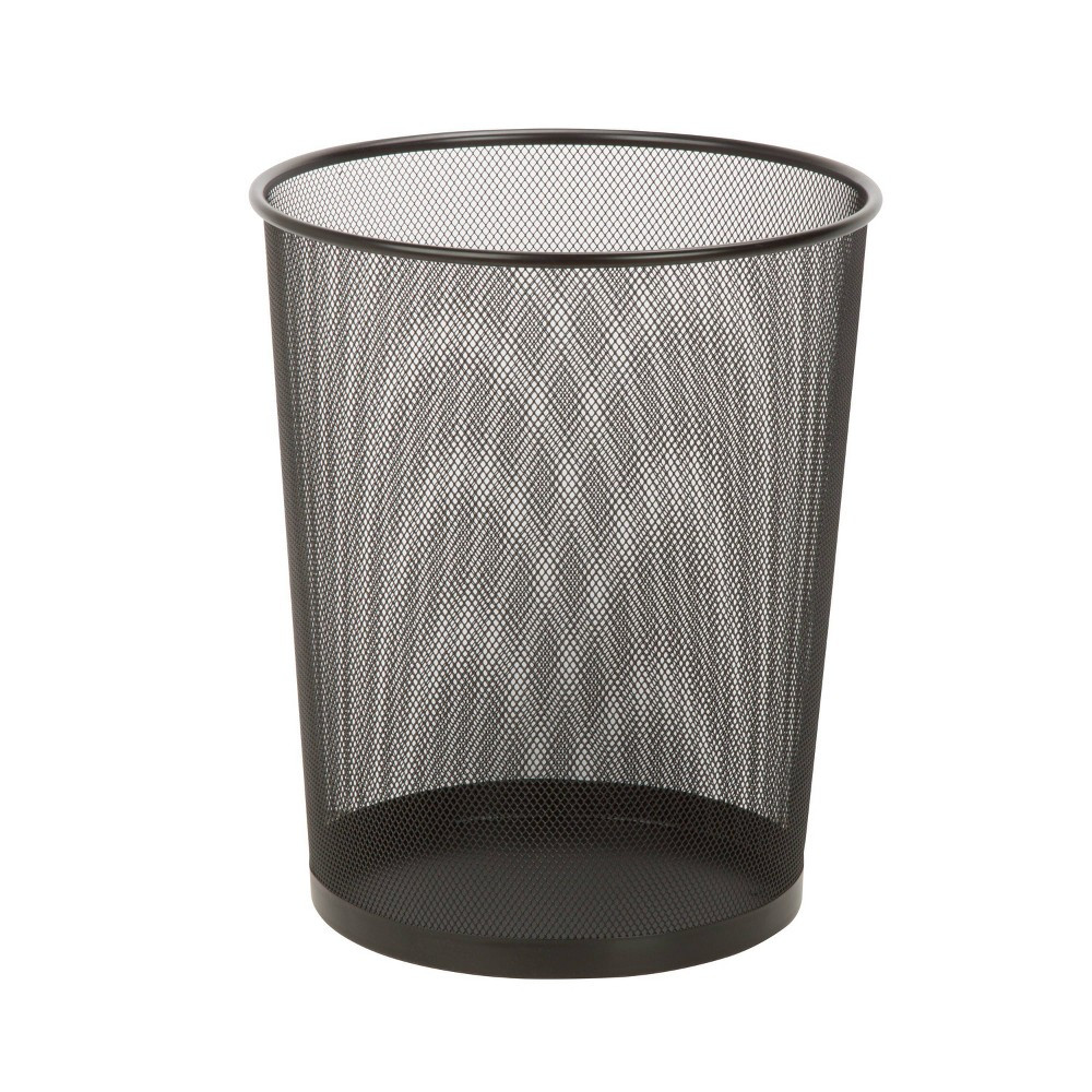 Honey-Can-Do Mesh Metal Trash Can Black | Target