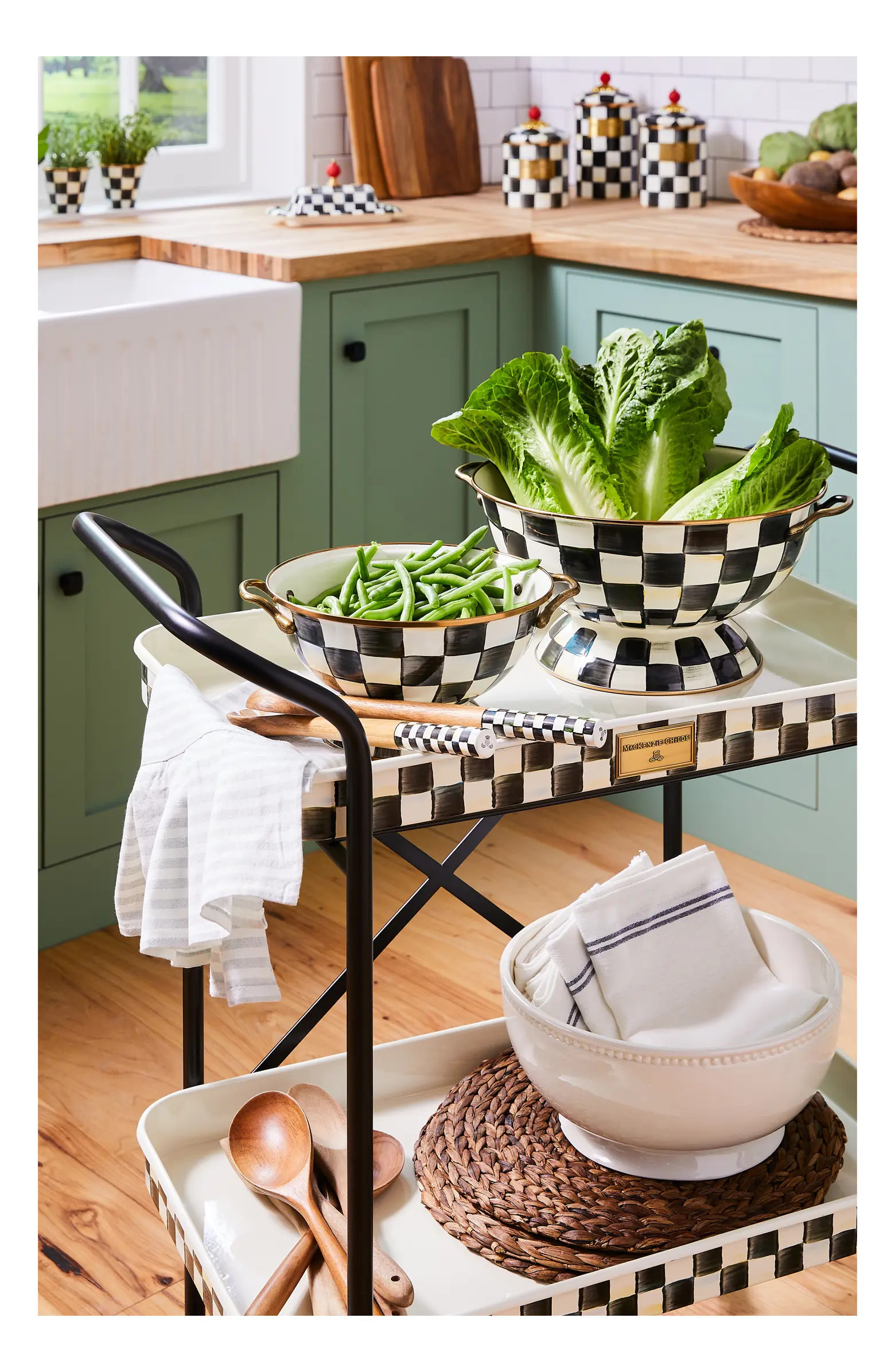 Courtly Check Enameled Steel Almost Everything Bowl | Nordstrom