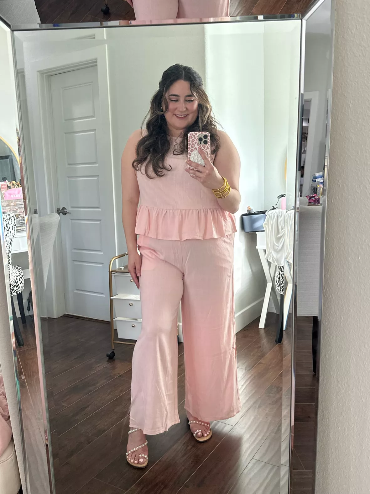 Two Piece Outfits for Women Summer Plus Size Pink Outfits for