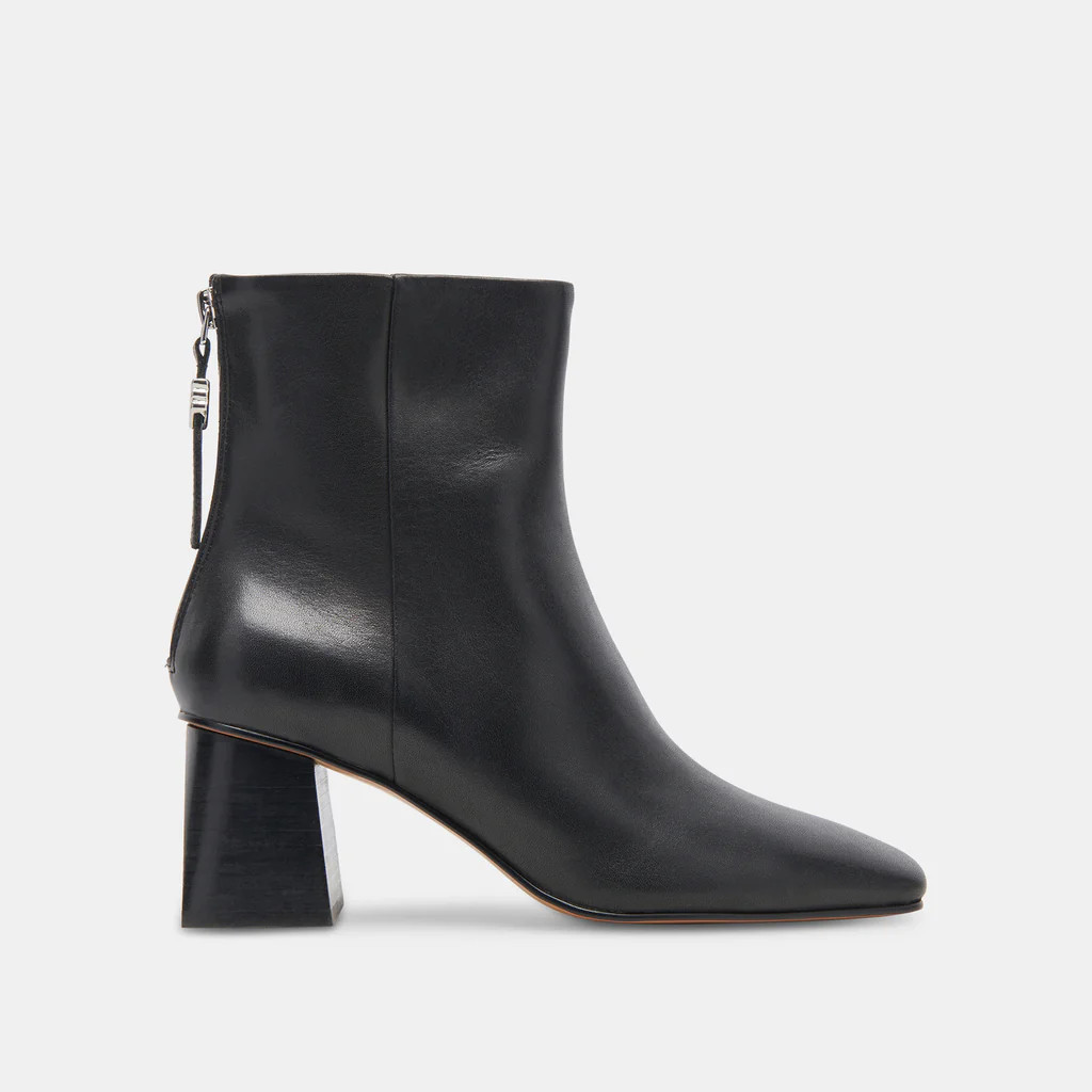 FIFI H2O WIDE BOOTIES BLACK LEATHER | DolceVita.com