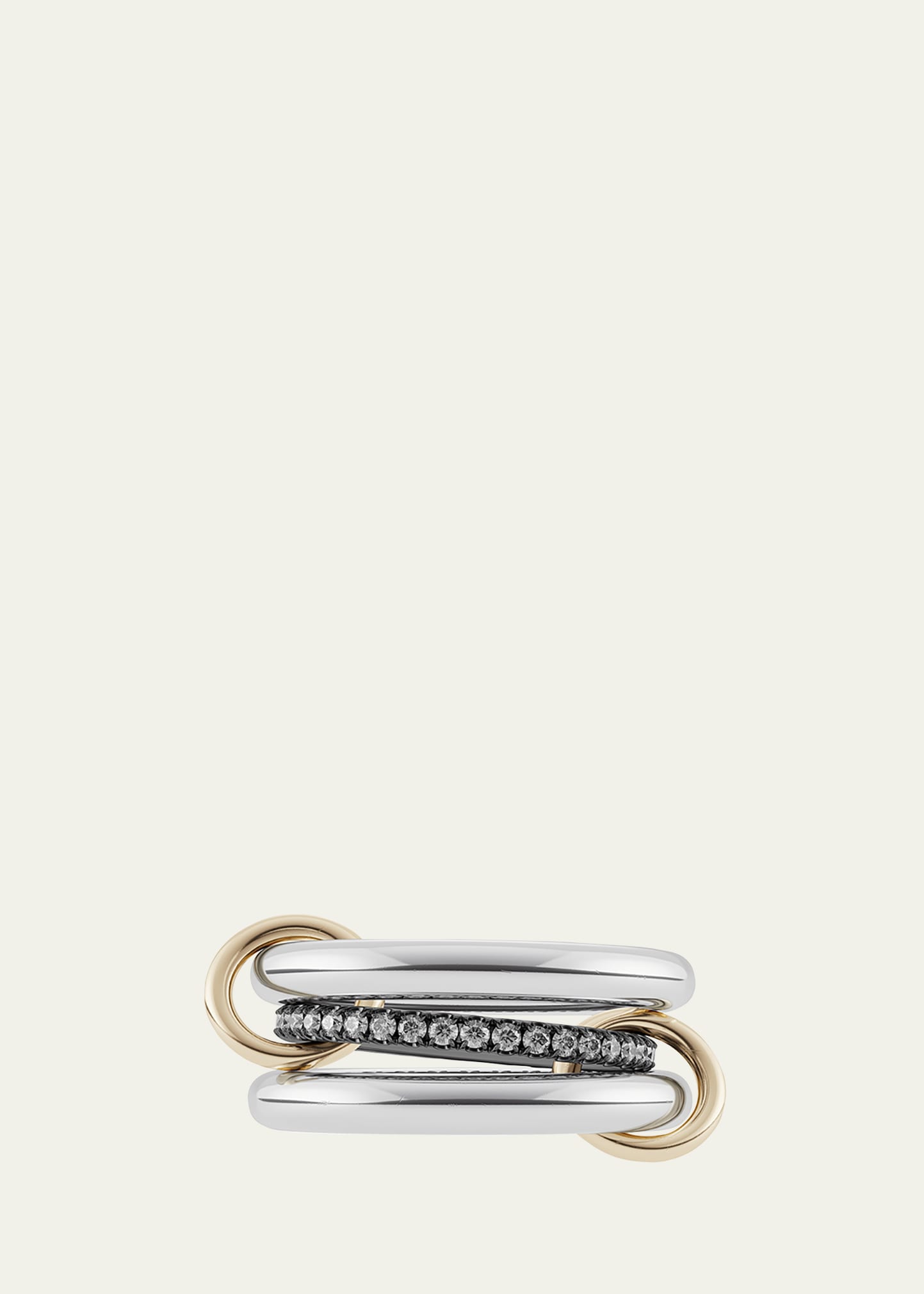 Spinelli Kilcollin Libra Gris Diamond Ring in Gold and Silver | Bergdorf Goodman