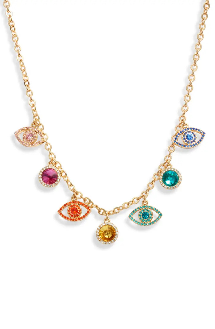 Kurt Geiger London Evil Eye Charm Necklace | Nordstrom | Nordstrom