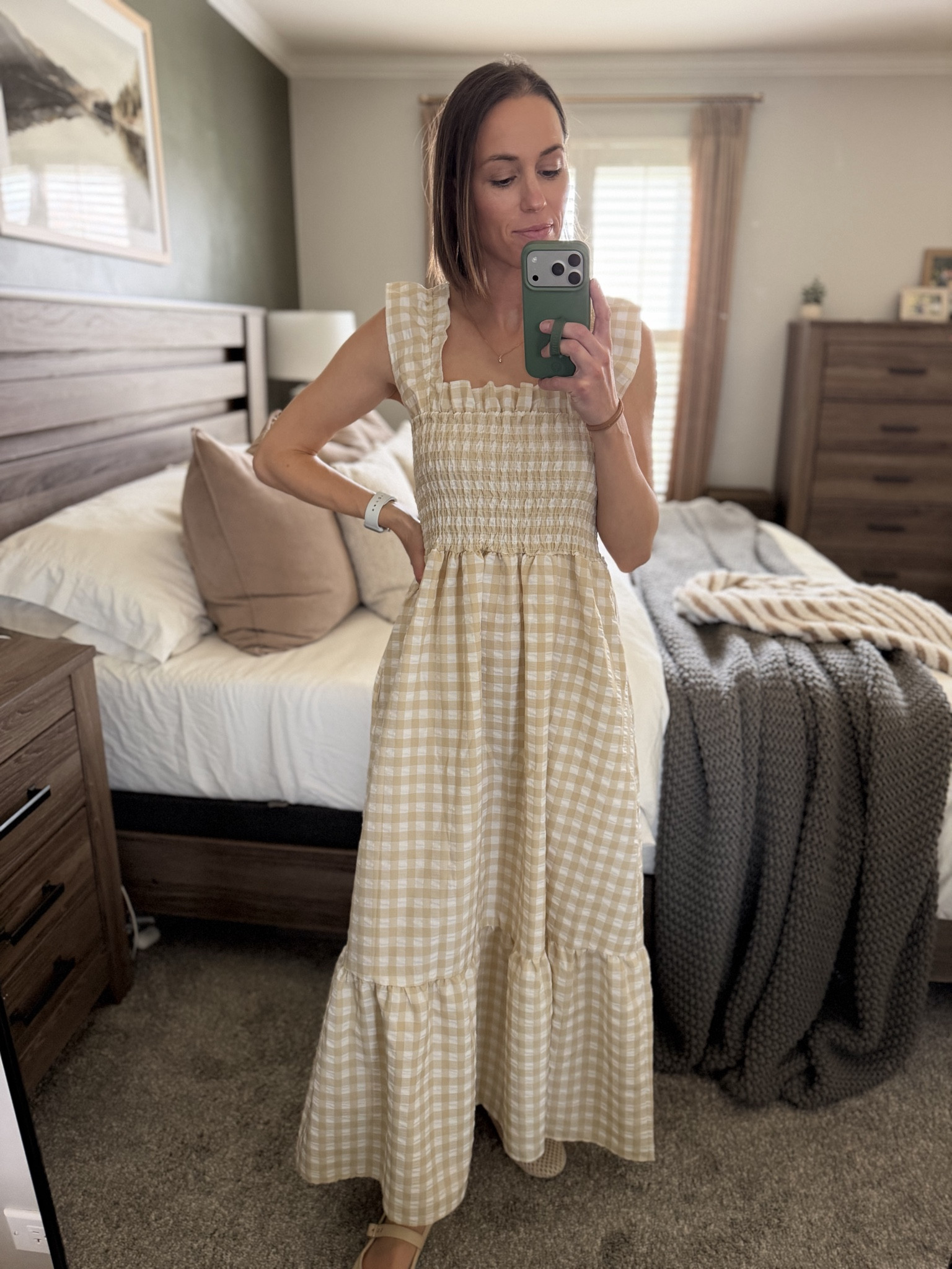 I love the tiered look at this dress! The pattern is so cute as it’s the ruffle neck line and straps! Perfect for spring and summer! Bonus points for pockets!￼

#easter #easteroutfit #womensfashion #womensdresses #springfashion

#LTKSeasonal #LTKootd
