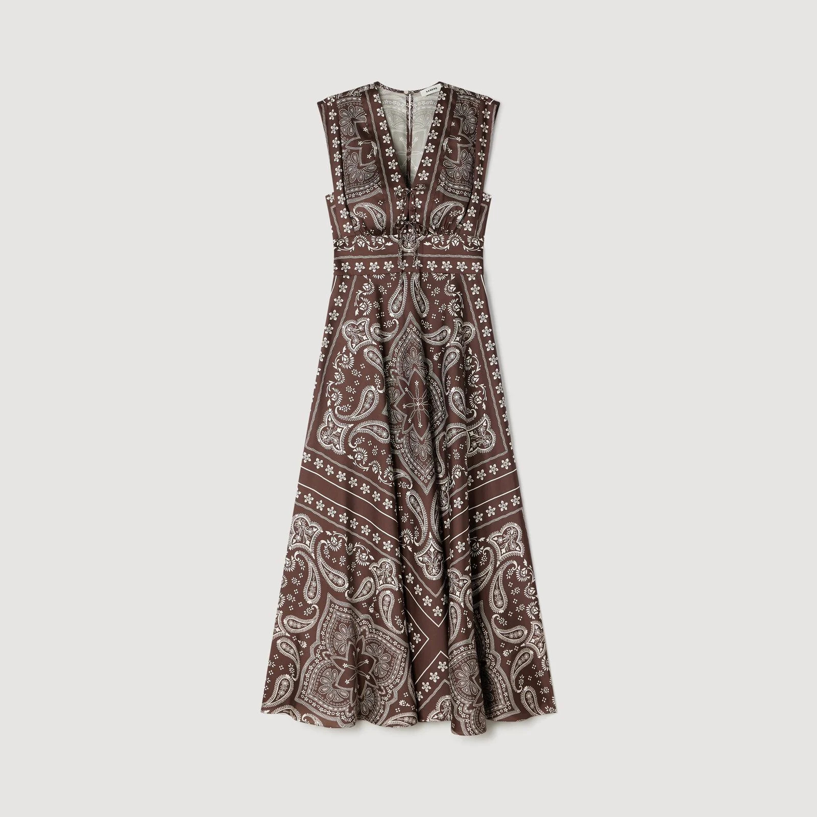 Bandana-print maxi dress | Sandro US | Sandro-Paris US