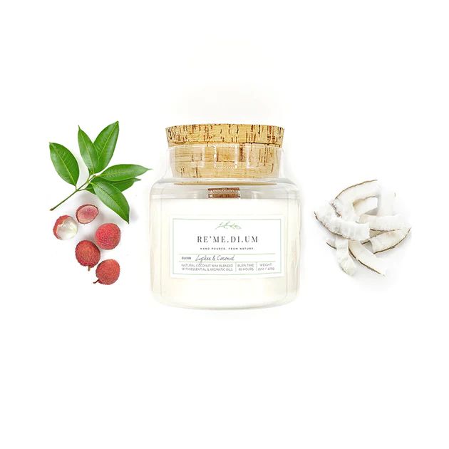 RE'ME.DI.UM Lychee & Coconut Candle | Cailini Coastal