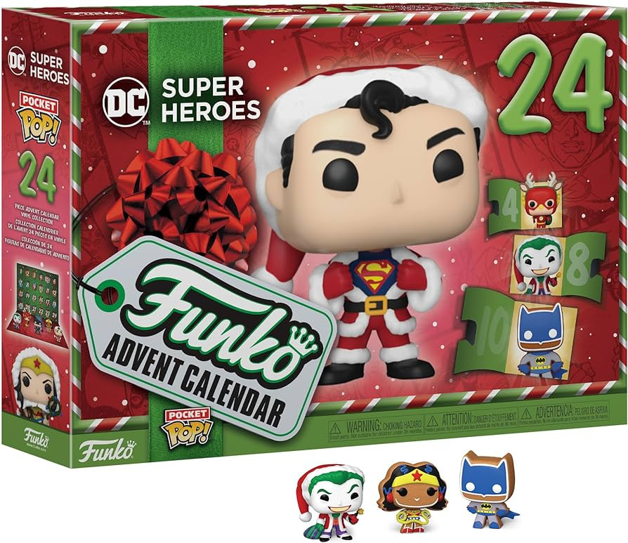 Funko Pop! Advent Calendar - DC Super Heroes 2023, 24 Pocket Pop! Vinyl Figures | Amazon (US)
