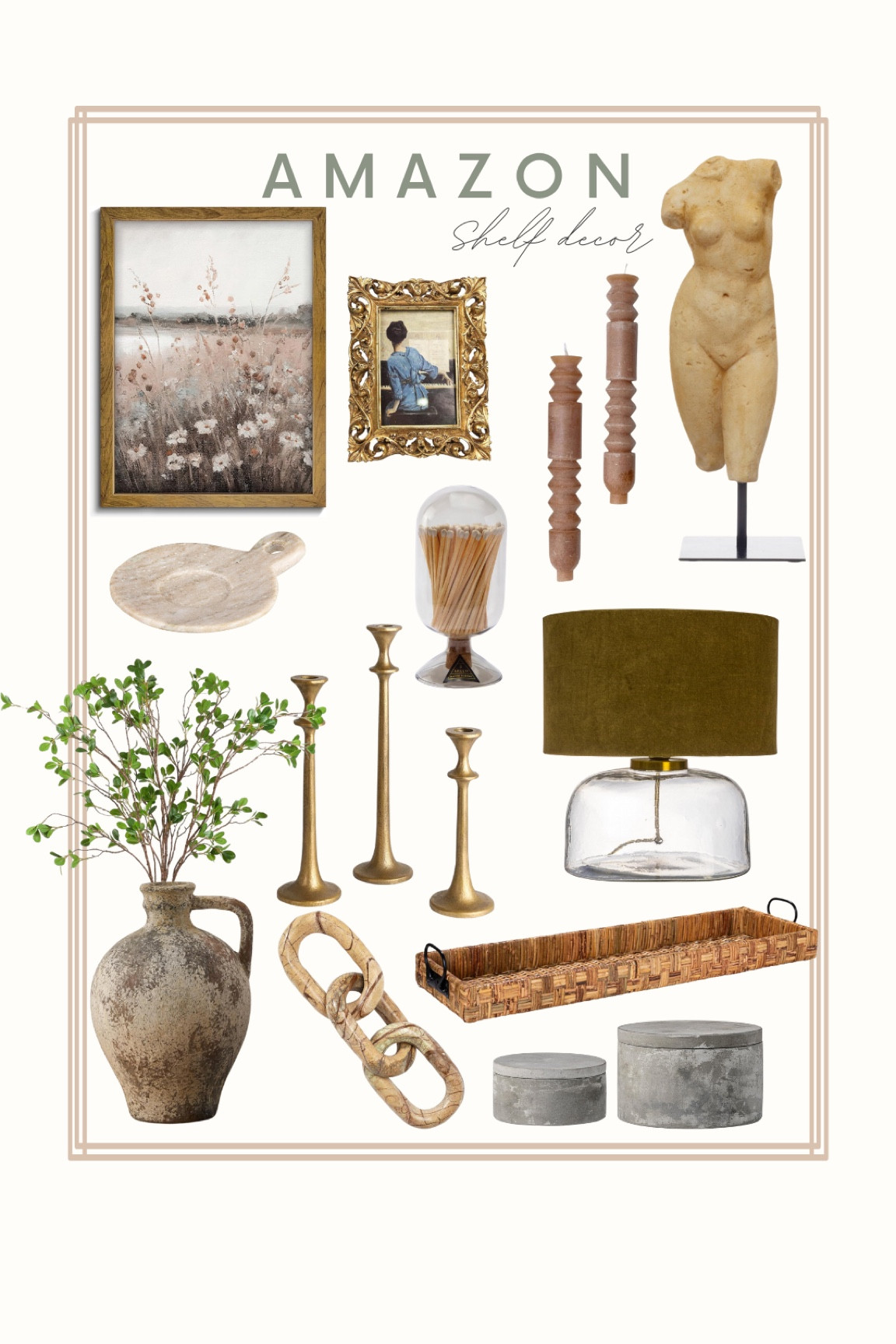 Amazon shelf decor! 

#LTKfindsunder100 #LTKstyletip #LTKhome