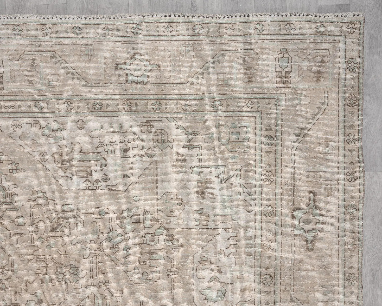 10x13  Large  Vintage Turkish Oushak Area Rug |  Beige Handmade Persian Carpet Rug | Etsy (US)