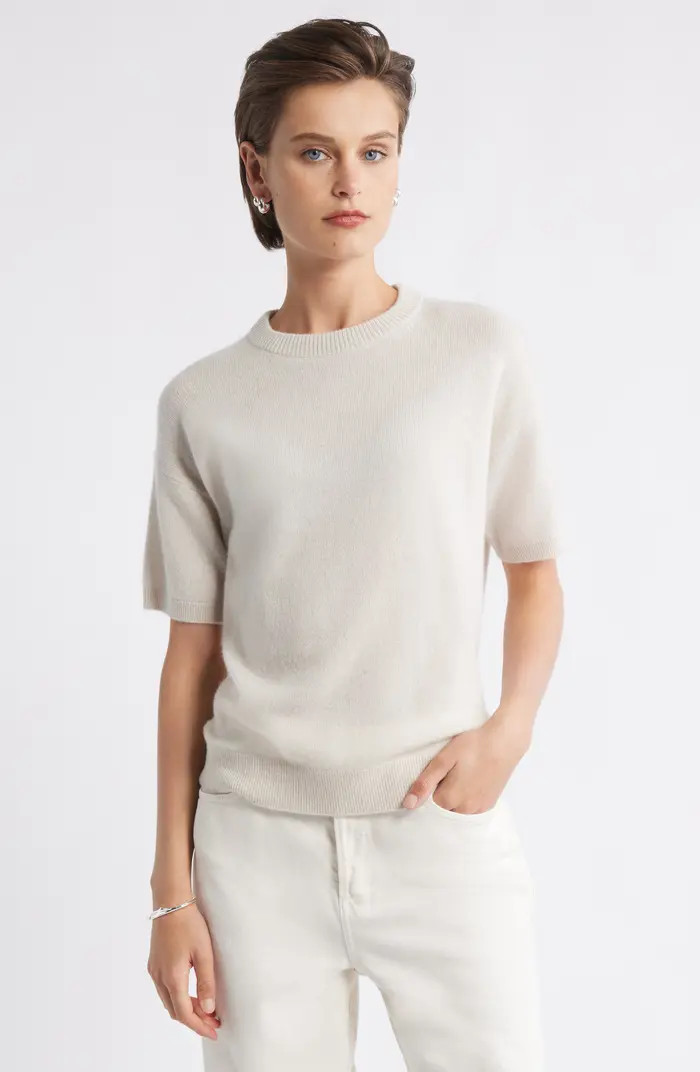 Nordstrom Short Sleeve Cashmere Sweater | Nordstrom | Nordstrom