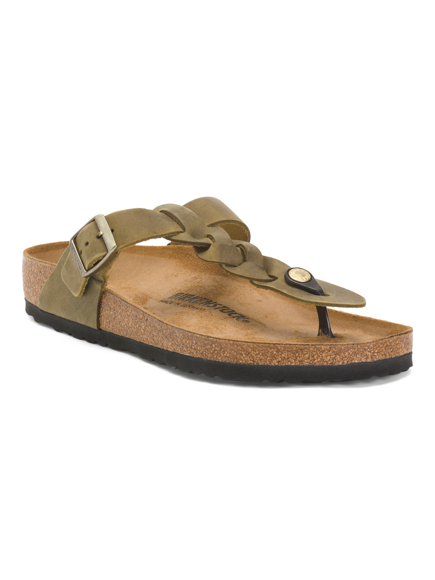 Made In Germany Leather Gizeh Braid Sandals | TJ Maxx