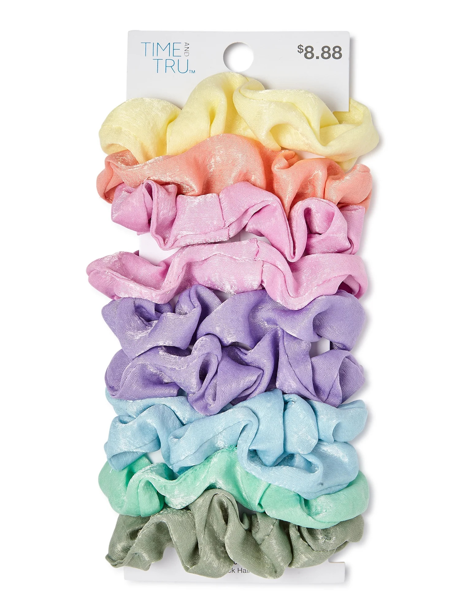 Time and Tru Pastel Pack Hair Tie Set, 10-Pack | Walmart (US)