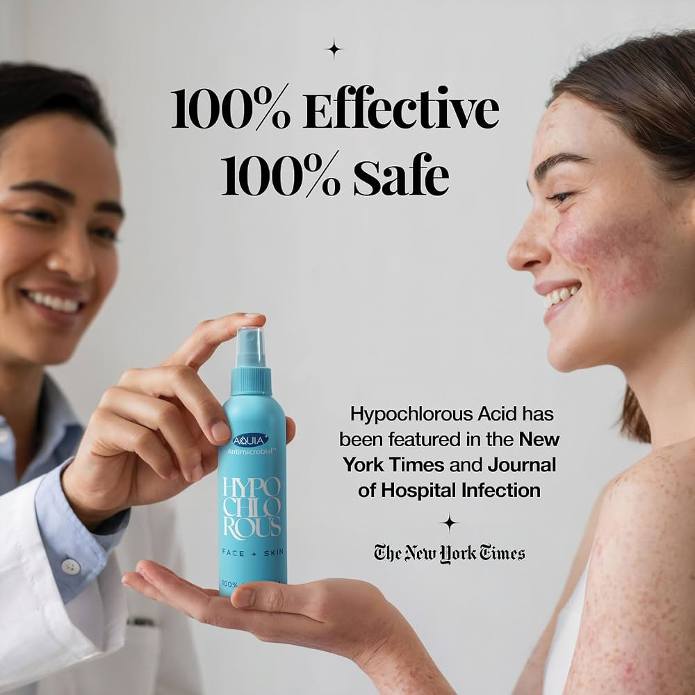 Hypochlorous Acid Spray for Face and Skin; Facial Cleanser | 8oz Face Mist Hypochlorous Acid Spra... | Amazon (US)