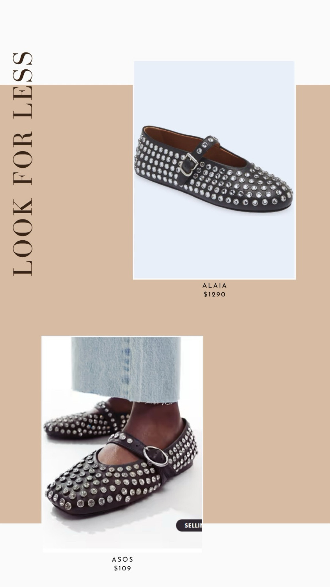 Look for less: alaia flats

Designer looks for less, designer dupe, designer lookalike, alaia ballerina shoes