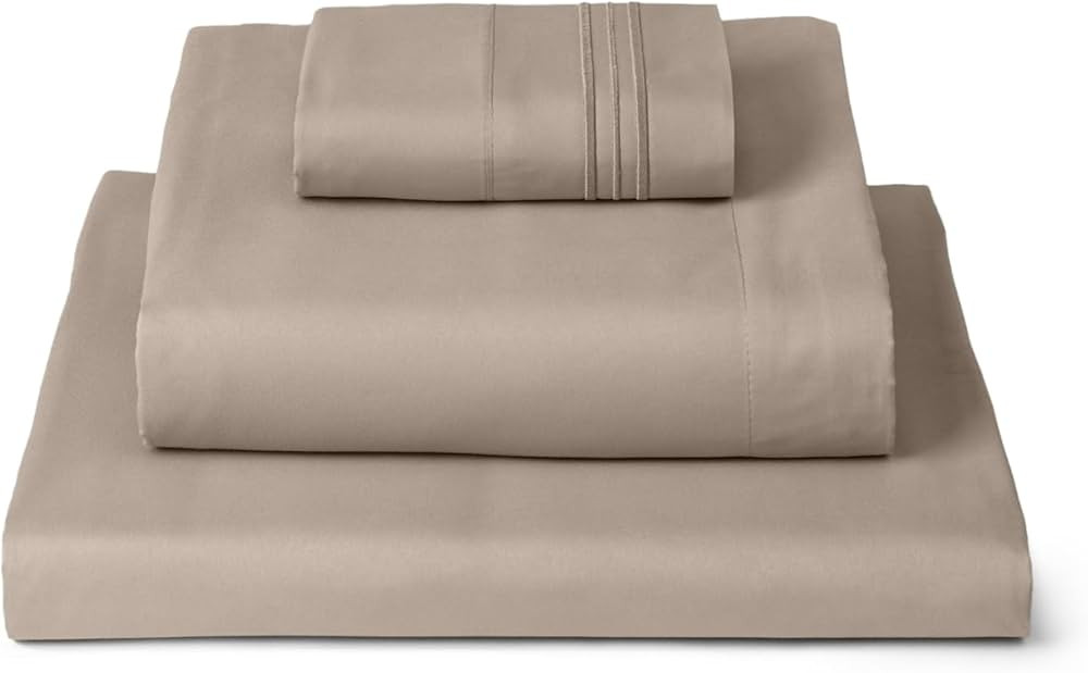 Mellanni Twin Sheets Set - 3 PC Iconic Collection Bedding - Hotel Luxury, Extra Soft, Cooling Bed... | Amazon (US)