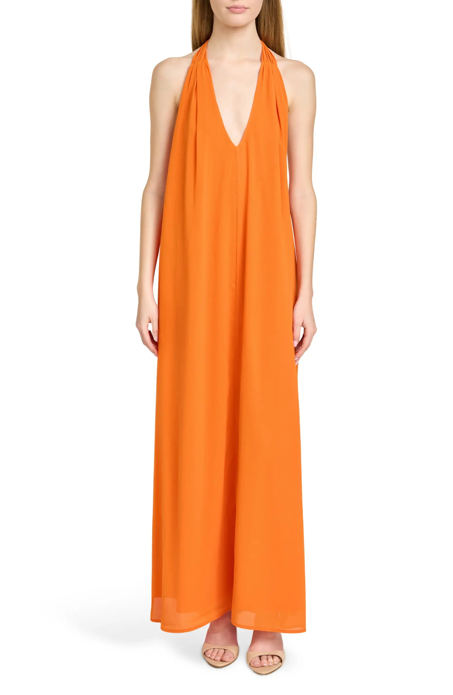 WAYF x Hannah Lovey Porter Solana Halter Maxi Dress | Nordstrom | Nordstrom
