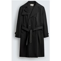 Zara - Manteco® Origins Water-Repellent Trench Coat - Black - L - Man | Zara UK