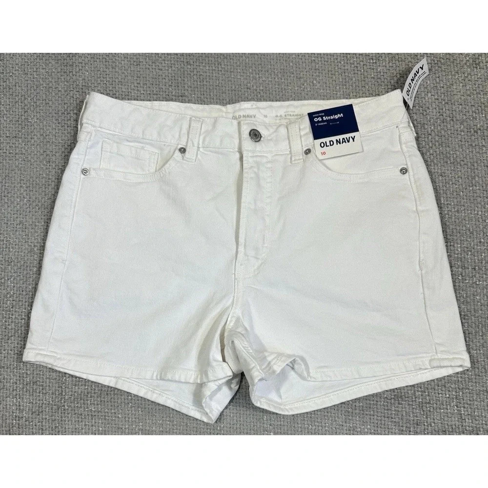 Old Navy Denim Shorts Womens 10 High-Rise OG Straight Secret-Smooth 3 | Poshmark