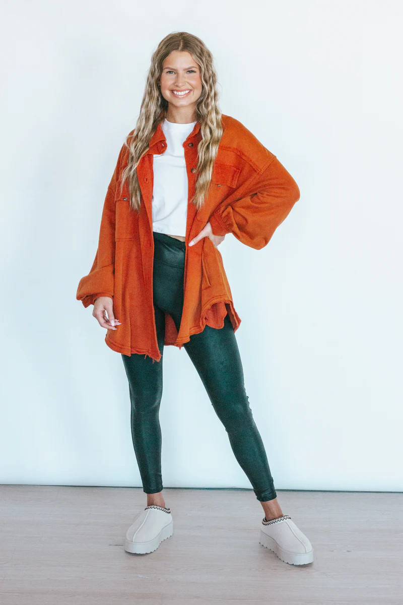 Pick of the Patch Rust Shacket | Apricot Lane Boutique