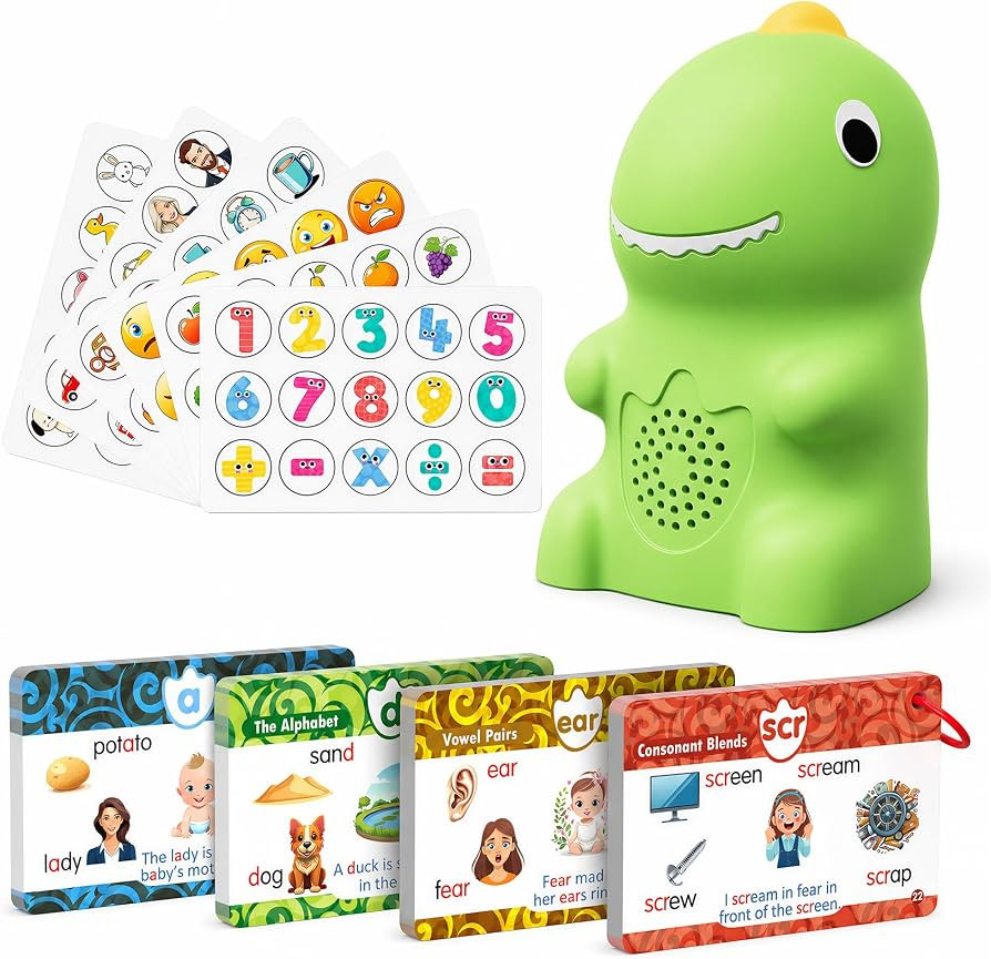 KOKODI Dinosaur Talking Pen with Phonics Cards, Autism Sensory Interactive Game for Kids Ages 3-8... | Amazon (US)