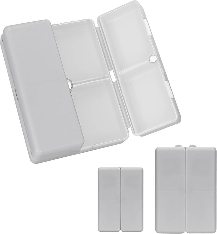 FYY 2 Pcs Daily Pill Organizer, 7 Compartments Portable Pill Case Travel Pill Organizer,[Folding ... | Amazon (US)