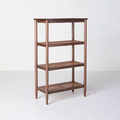 Wood & Cane Tall 4-Shelf Bookcase - Hearth & Hand™ with Magnolia | Target