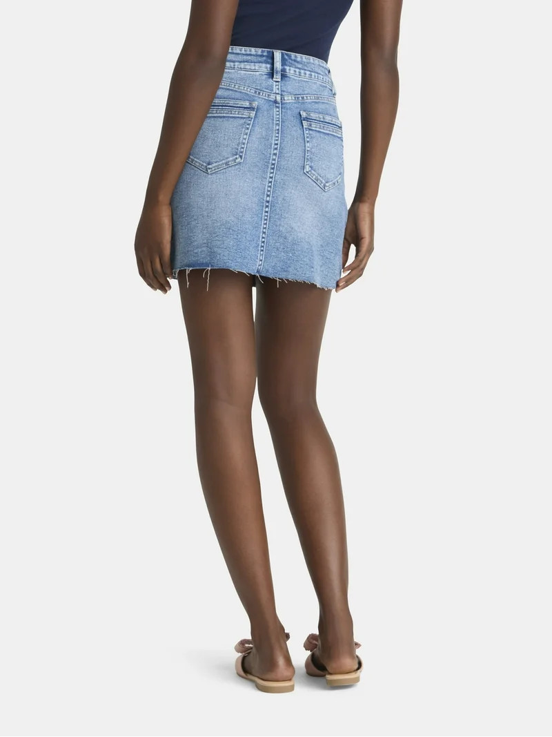 Time and Tru Women's Denim Mini Skirt, Sizes 0-20 | Walmart (US)