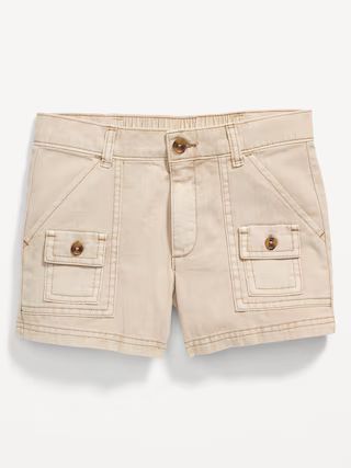Cargo-Pocket Twill Shorts for Girls | Old Navy (US)
