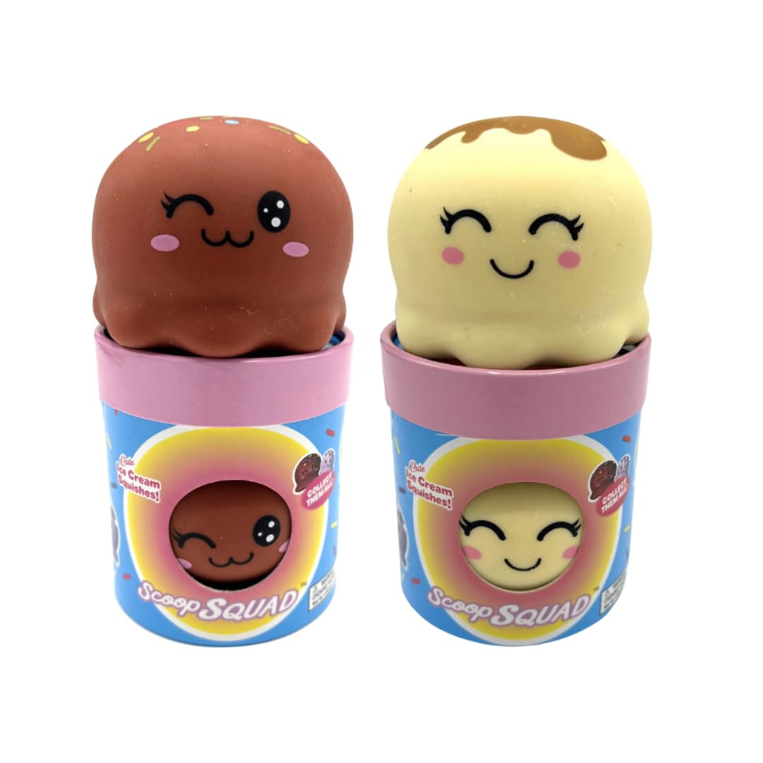 2 Pack Scoop Squad Squishy Ice Cream Scoops- Suzie and Charlie | Amazon (US)