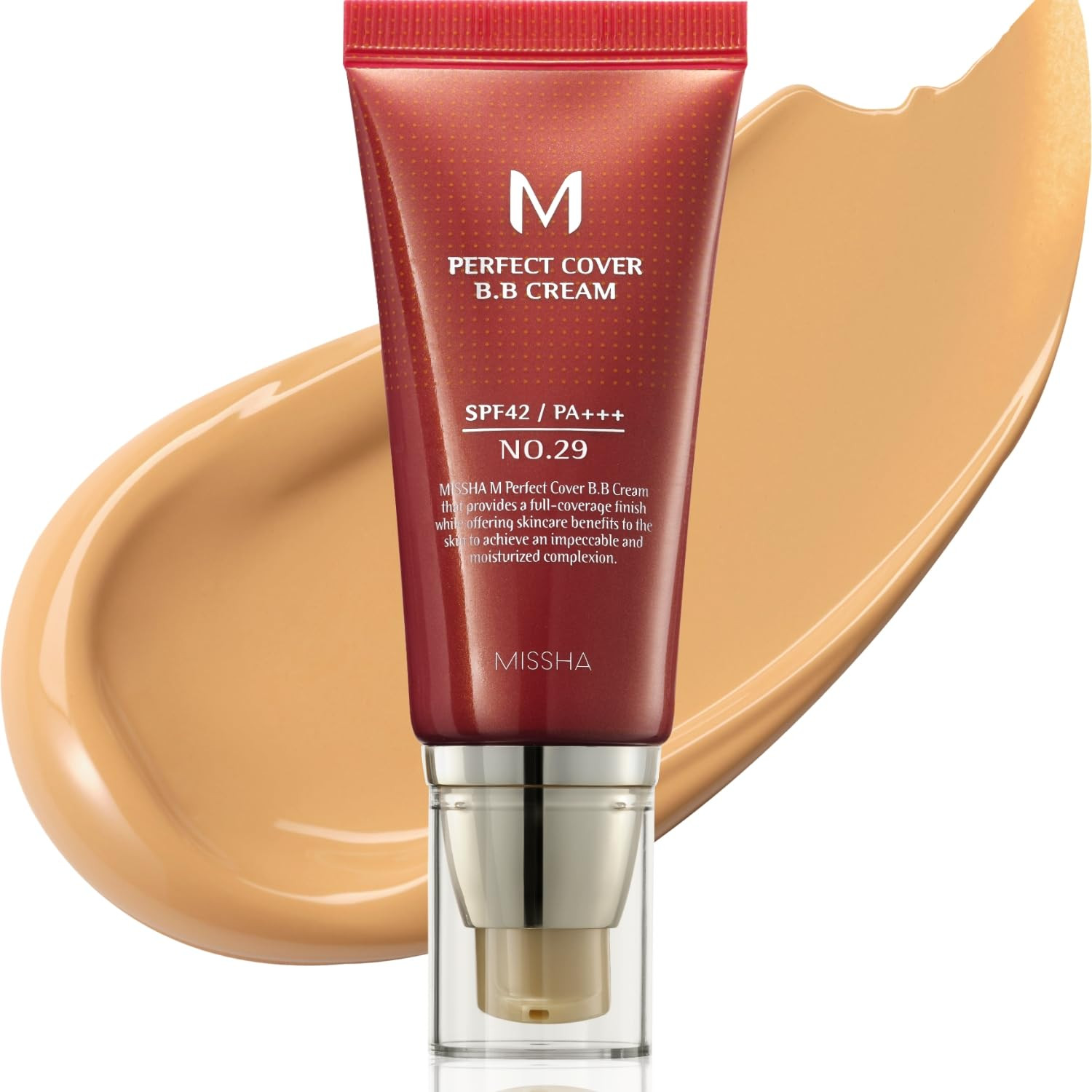 MISSHA M Perfect Cover BB Cream No.29 Caramel Beige - Medium/Tan with Warm Undertone SPF 42 PA+++... | Amazon (US)