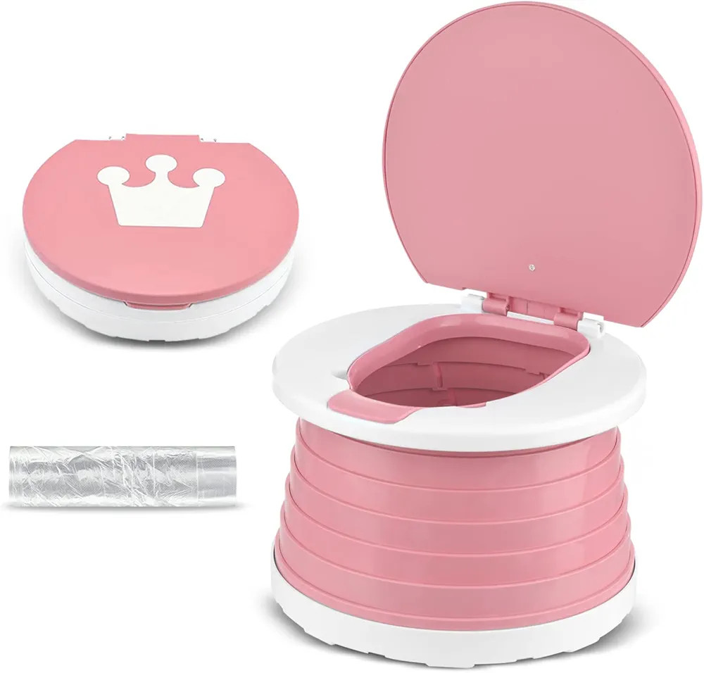 Portable Potty for Toddler Travel Foldable Potty Seat for Toddler Training Toilet for Kids Boys G... | Amazon (US)