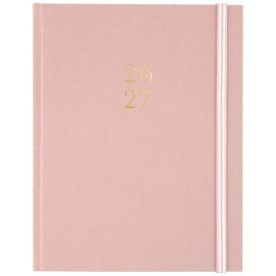 Sugar Paper Essentials 7.875"x9.875" 2026-2027 Large Fabric Casebound Planner Rose Pink | Target