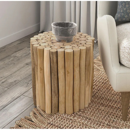 Amhold Solid Wood End Table