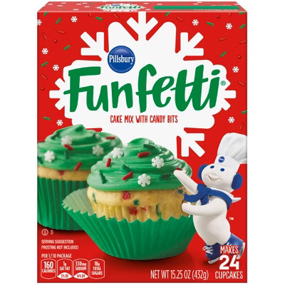 Pillsbury Funfetti Holiday Cake Mix with Candy Bits - 15.25oz | Target