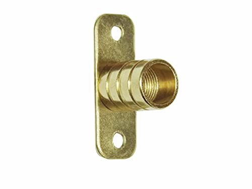 Shade Doctor of Maine 3/8" Rodding Inside Mount Rod Brackets - Brass Plated - One Pair | Amazon (US)