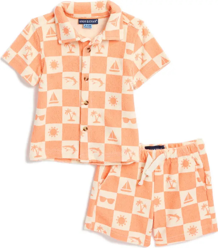 Andy & Evan Button-Up Shirt & Shorts Set | Nordstromrack | Nordstrom Rack