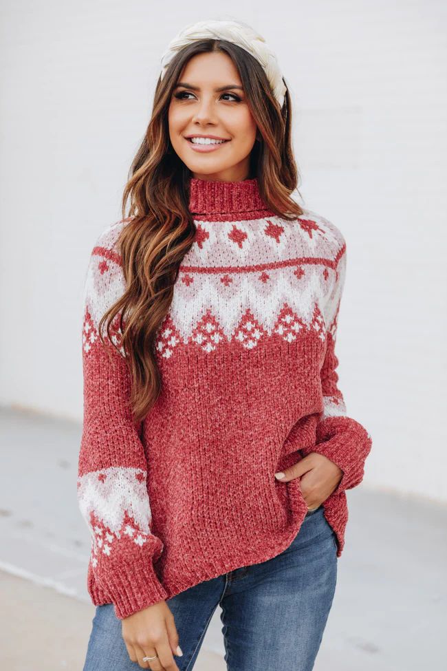 Believe This Is Real Red Sweater SALE | The Pink Lily Boutique