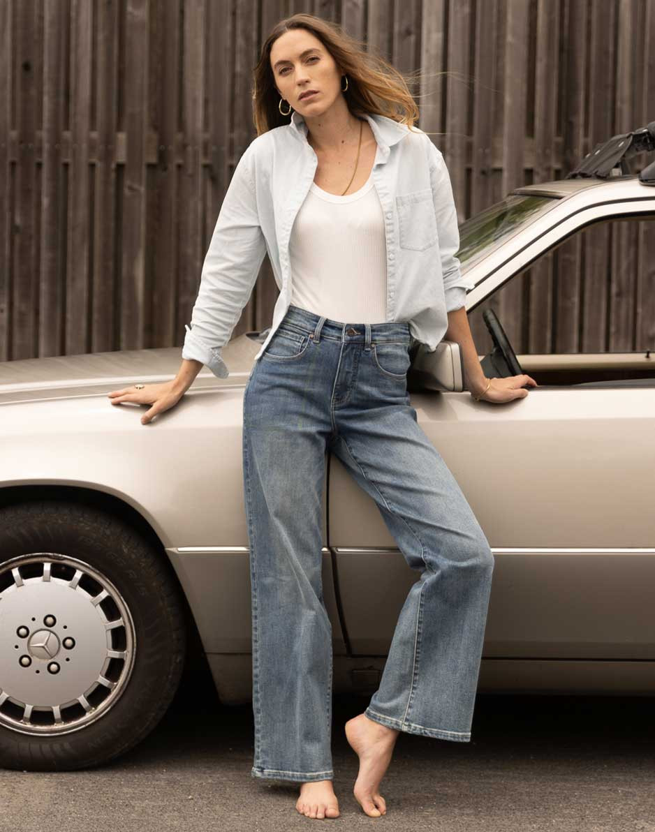 Audrey Wide Leg: Blue Ridge | Carve Designs