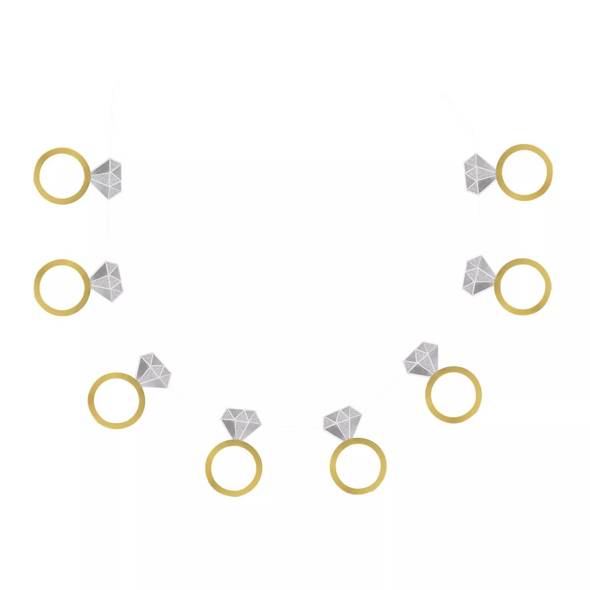60" Engagement Ring Banner Gold - Spritz™ | Target