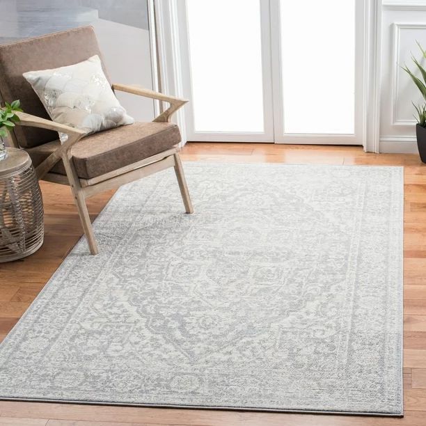 Safavieh Brentwood Jaymz Oriental Area Rug, Light Grey/Ivory, 8'x10' | Walmart (US)