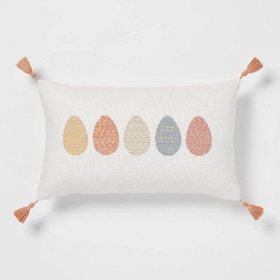 Egg Lumbar Throw Pillow Cream - Threshold&#8482; | Target