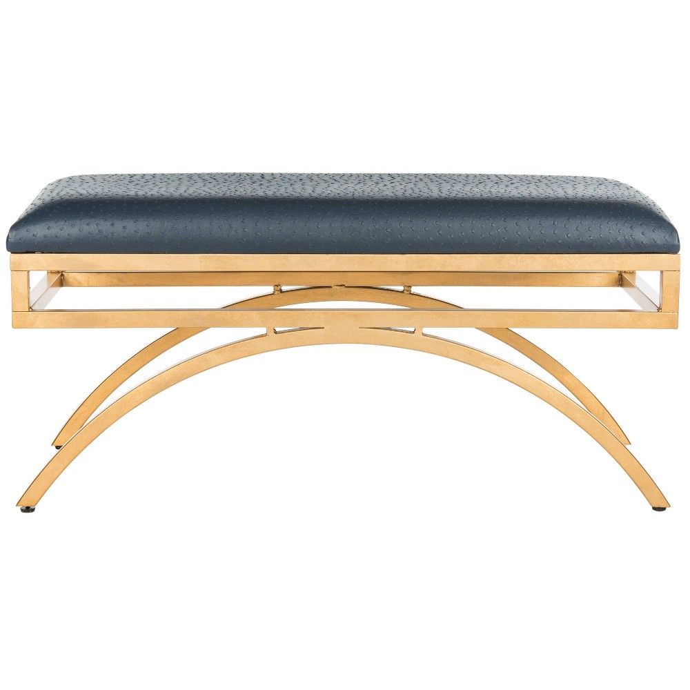 Moon Arc Bench - Navy/Gold - Safavieh | Target