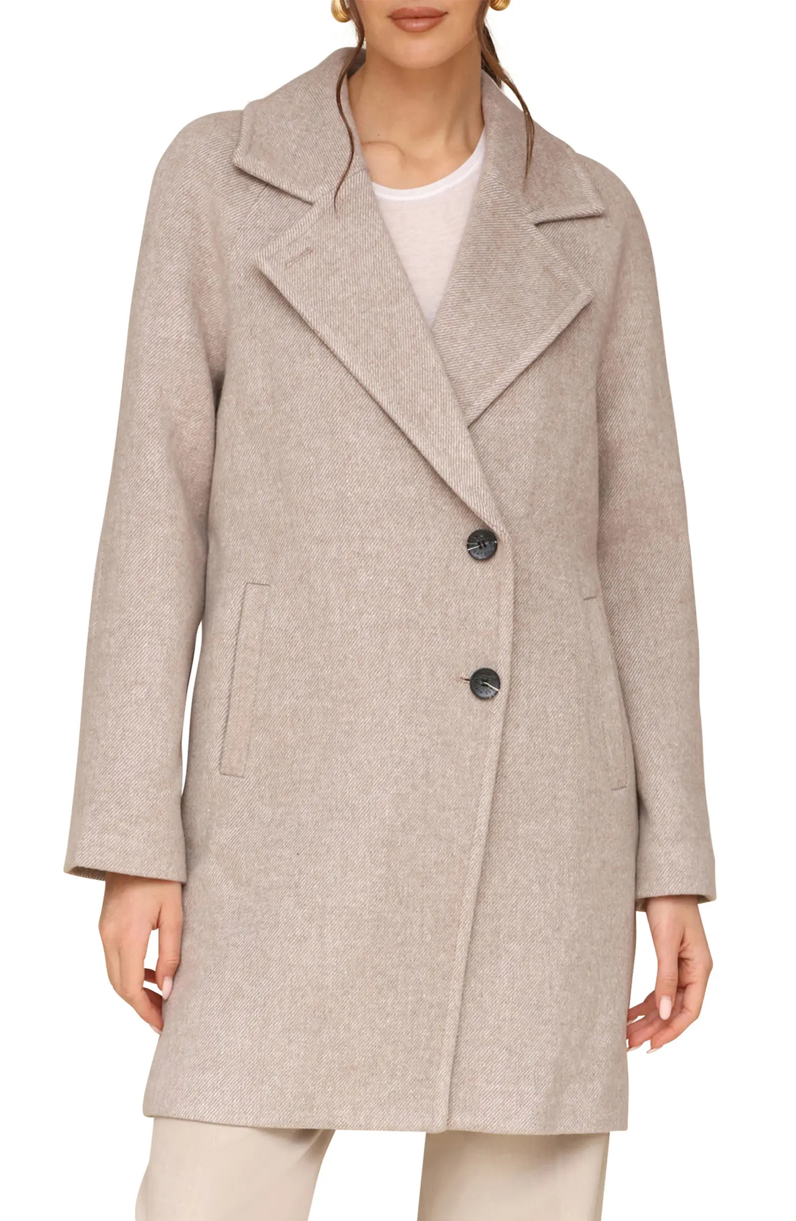 Avec Les Filles Walker Notch Lapel Coat | Nordstrom | Nordstrom