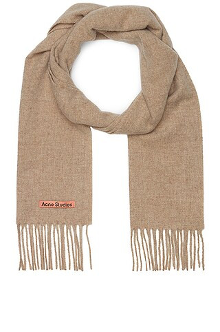 Acne Studios Solid Scarf in Oatmeal Melange | FWRD | FWRD 