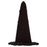 My Texas House Halloween Rattan Witch Hat Tabletop Decoration, Black, 11.6" | Walmart (US)