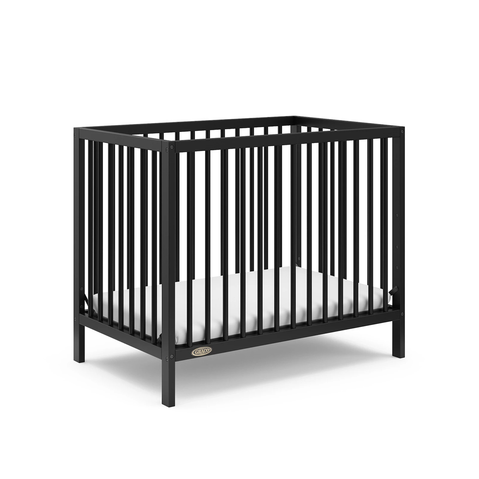 Graco Teddi 4-in-1 Convertible Mini Crib, Black | Kohl's